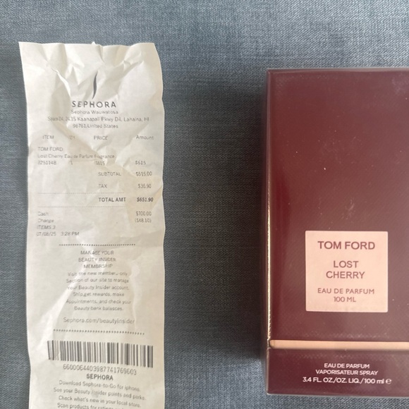 Tom Ford Accessories - Tom Ford Lost Cherry Eau de Parfum - Rich Burgundy Box